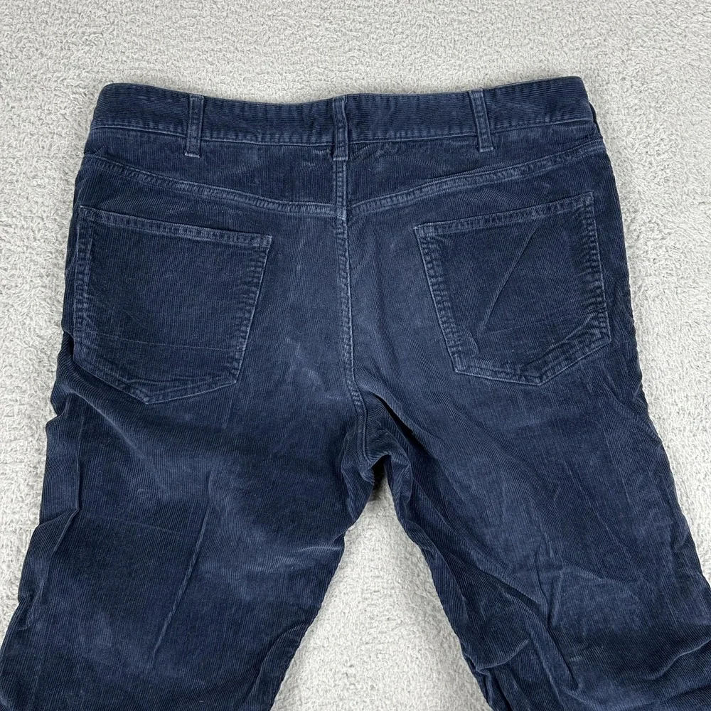 Spoke Pants Mens‎ 36 Blue Fives Corduroy Stretch 5 Pocket Button Fly Slim Fit